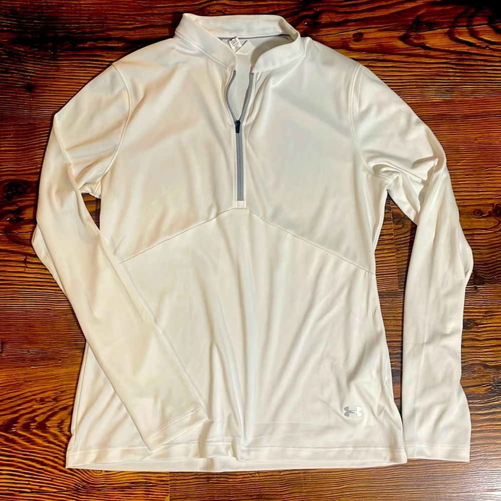 1/4 Zip White LG Under Armour